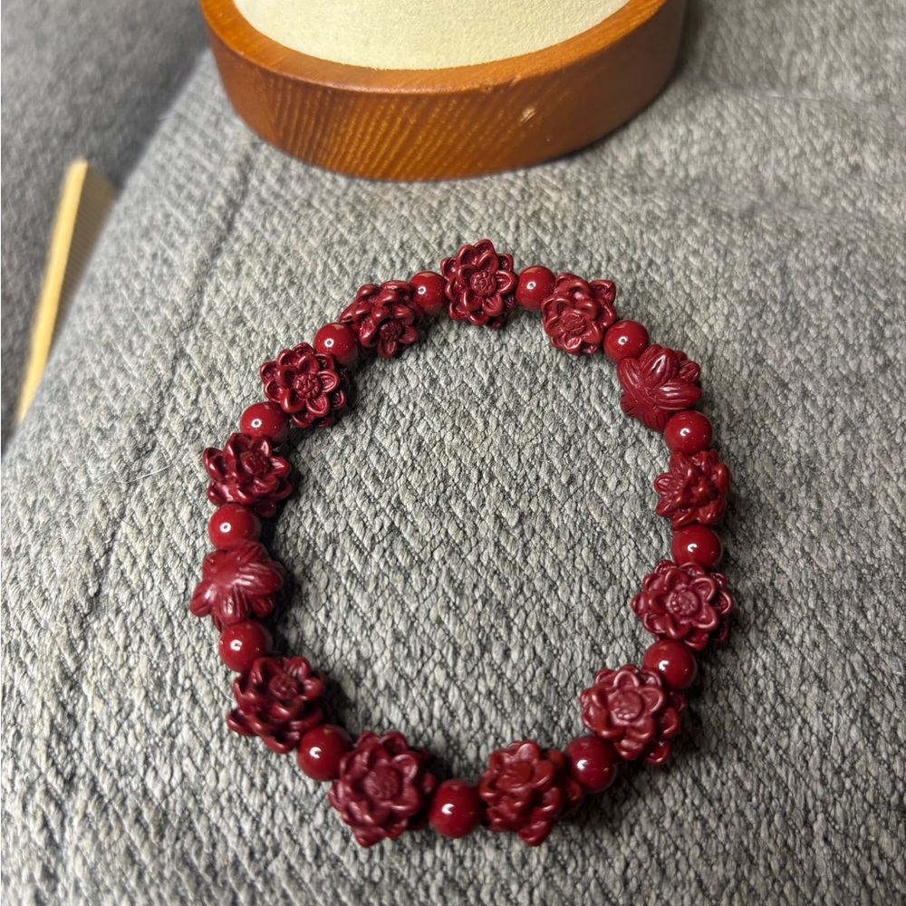 Cinnabar Floral Bracelet
